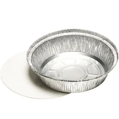 Produktbild von 250 Papstar Schalen, Alu + Einlegedeckel, PE-beschichtet rund 1000 ml Ø 23 cm, 4,4 cm 14509