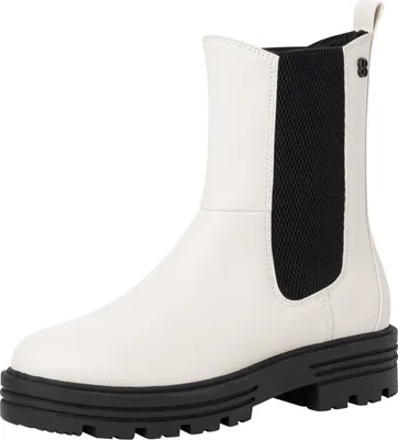 Produktbild von s.Oliver Damen Chelsea Boot Stiefelette Profilsohle Plateau 5-25411-39, Größe:38 EU, Farbe:Weiß