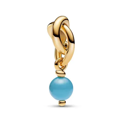 Produktbild von Charm-Anhänger Moments Dezember, vergoldet, Glasstein von PANDORA