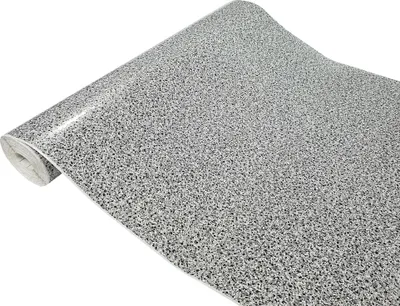 Produktbild von Klebefolie Möbel 45x100 cm - Modena Grau/Silber - Selbstklebende Möbelfolie in Deko-Stil - Folie für Möbel ideal zum Renovieren von Schränken, Türen und Arbeitsplatten
