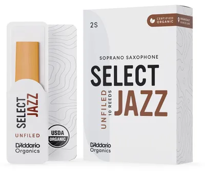 Sopransaxophon-Rohrblätter, Organic Select Jazz, 2 soft, 10 Stück