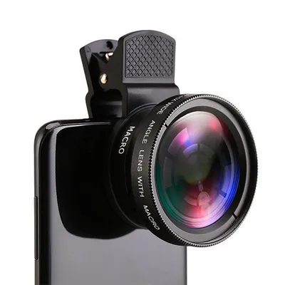 Produktbild von 2-in-1 Smartphone Kameraobjektiv – 0.45X Weitwinkel + 12.5X Makro, 49mm UV-Linse, kompatibel mit iPhone & Android