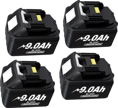 Produktbild von 18V Batterie, 9,0Ah Kapazität, intelligente Technologie, 4 Batterie 90Ah