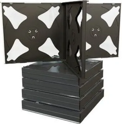 Image de MediaRange CD-Leerhülle für 4 Dics 22mm schwarzes Tray 5pcs