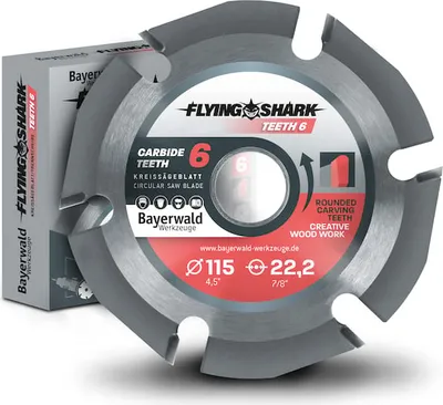 Produktbild von Bayerwald Flying Shark - Hartmetall Frässcheibe - Ø 115 x 22,23 mm Z6