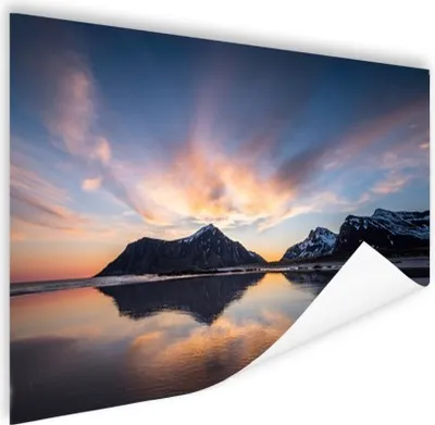 Produktbild von MuchoWow® Poster Sonnenaufgang hinter der Insel 60x40 cm - Schlafzimmerdekoration