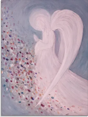 Produktbild von ARTland Glasbild Engelbild III Größe: 45x60 cm