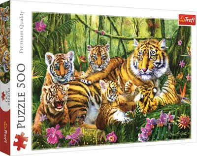 Immagine prodotto di TREFL Puzzle 500 Famiglia Tigre 37350