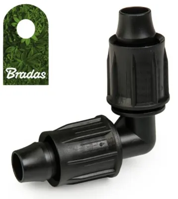 Produktbild von QJ-Winkelstück für 16-mm-PE-Zulaufrohre für Bradas 2692 Tropfschläuche
