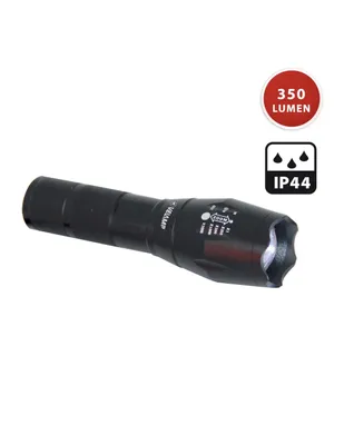 Image de Velamp STEEL, lampe de poche LED 10W, aluminium, avec fonction zoom, 350 lumens, livrée sans piles