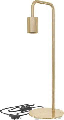 Produktbild von Calex Tischlampe U-Line, 53 cm hoch, Gold mit E27-Fassung, ohne Leuchtmittel
