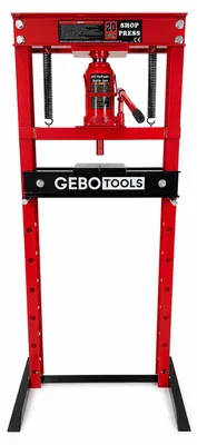 Immagine prodotto di Pressa idraulica da officina 20 tonnellate, pressa a telaio per cuscinetti, Gebo Tools