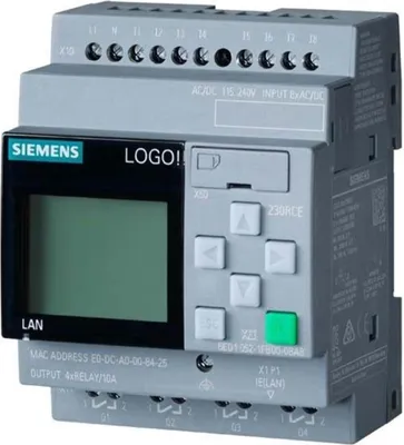 Produktbild von Siemens LOGO! 230RCE 6ED1052-1FB08-0BA1 8.3 mit Display 8DE/4DA Relais