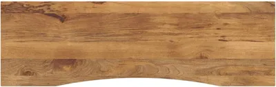 Produktbild von Schreibtischplatte mit Aussparung aus massivem Mangoholz 160x50x2,5cm