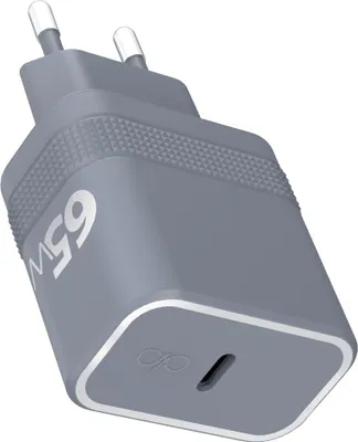 Produktbild von Force Power, USB-C 65W UltraGaN Schnellladegerät mit Power Delivery, Grau