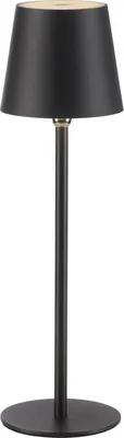Produktbild von Selltec LED Tischleuchte Akku Touchdimmer Akku USB aufladbar, Kugelgelenk schwarz Außenbereich, Wohnzimmer, Schlafzimmer, Esszimmer, Küche, Badezimmer