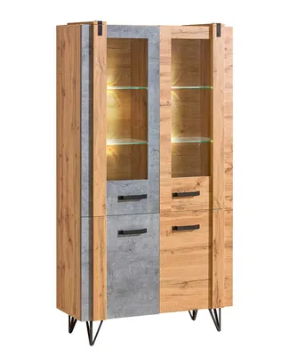 Zdjęcie produktu dla Witryna LOFTER LO3 Szerokość 90 cm Nowoczesna Do Salonu Styl LOFT Industrialny