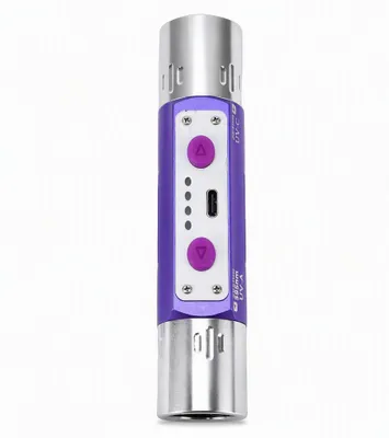 UV-zaklamp 254/365/395nm, 2000mAh, oplaadbaar, aluminium