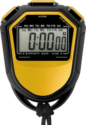 Zdjęcie produktu dla Wodoodporny stoper, cyfrowy ręczny timer LCD, chronograf, licznik sportowy z opaską na rękę do pływania, biegania, treningu piłki nożnej