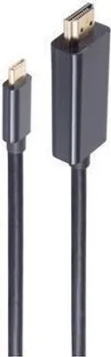 Obrázek produktu pro S/CONN 10-56045, 3 m, HDMI Typ A (standardní), USB typu C, Samec, Samec, Přímý
