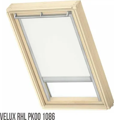 Produktbild von OUTLET VELUX RHL MK001086 78x160 Sichtschutzrollo Haltekrallen Dachfenster Beige