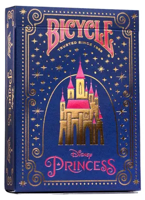 Produktbild von Bicycle® Kartendeck - Disney Princess (navy) Kartenspiel Spielkarten Pokerkarten Single Deck