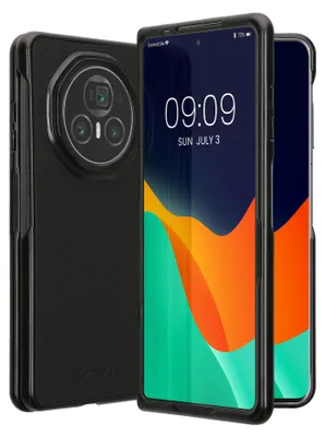 Produktbild von kwmobile Flip Hardcase kompatibel mit HONOR Magic V3 - Hülle für Foldable Handy - Handyhülle in Schwarz