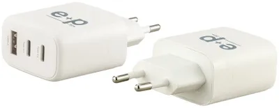 Produktbild von E&P USB-Schnell-Ladegerät 100-240V 3 Ports AC213 ws (000014541300)