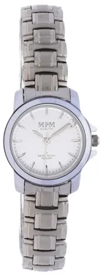 Produktbild von MPM-Quality Damenuhr Edelstahlarmband Analog Silberfarben Leuchtzeiger rund