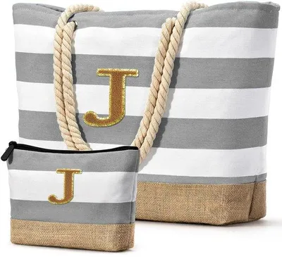 Produktbild von Unyqoos® Wasserdichte, faltbare Strand- und Reisetasche für Damen – 52 x 36 x 17 cm, Polyestergewebe, Reißverschluss, wasserdichte Innentasche & 2 Innenfächer