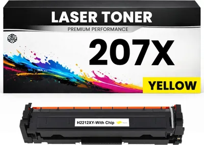 Produktbild von Toner kompatibel für HP W2212X(207X) Color LaserJet Pro M255dw/M282/283fdw in Gelb