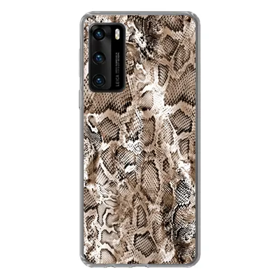 Produktbild von MuchoWow® Handyhülle Schutzhülle Hülle für Huawei P40 Tiermuster - Schlange - Haut Silikon Softcase Handy Hülle - Handytasche