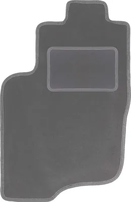 Produktbild von Fahrerfußmatte Velours graphit passend für Mitsubishi Space Star (1999-2005, Minivan) – mit Befestigungen – passgenau