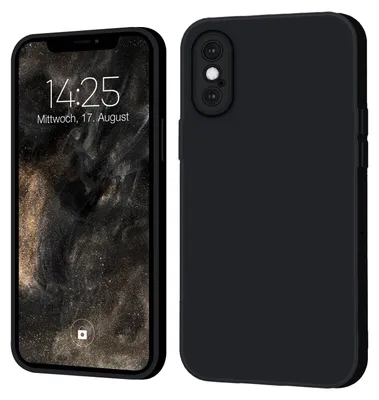 Produktbild von Hülle für Apple iPhone X Case Cover Bumper Smartphone Softgrip Schutzhülle Farbe: Schwarz