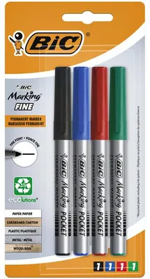 Produktbild von Bic - Filzstift ecolutions rund fein sortiert Blister mit 4 Farben