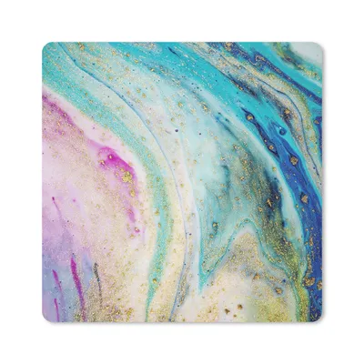 Produktbild von MuchoWow® Mauspad Mousepad Marmor - Farbe - Regenbogen 20x20 cm - Mousepads - Maus Mat - Pad - Mausunterlage - Desk Mat - Bureauartikeln
