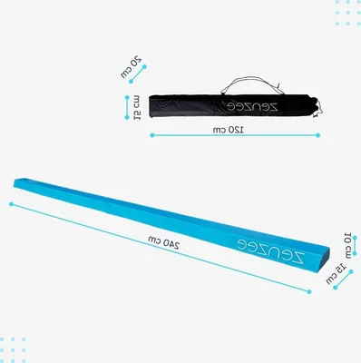 Obrázok produktu pre Turnbalka – Vyvažovacia tyč. Tréning rovnováhy – Obsahuje prepravný vak – 240 cm – Modrá