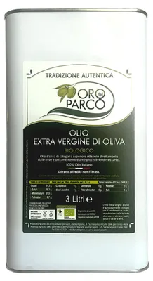 Produktbild von Oro del Parco - Olivenöl Extra Vergine Coratina 2 x 3 l - kalt extrahiert 100 Prozent italienisch intensiver Geschmack