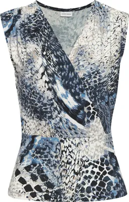 Produktbild von LASCANA Shirttop blau bedruckt Größe 44/46