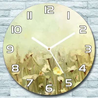 Produktbild von Wanduhr aus Glas Rund fi 30 Wiesendesign Papier Quarz Deko Schlafzimmer Büro