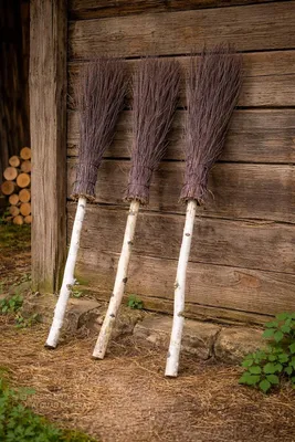 Produktbild von Birken-Naturbesen für Garten und Außenbereich, 120 cm