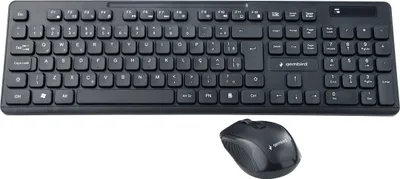 Obrázok produktu pre Gembird KBS-WCH-03-EN Vrátane klávesnice Myš Univerzálny RF bezdrôtový QWERTZ Nemecká čierna