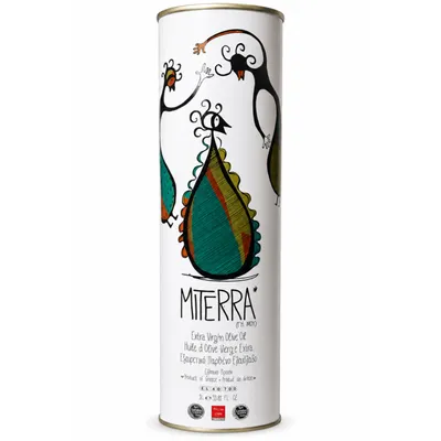 Miterra Olivenöl Extra Nativ 1 L Dose auf Weiß
