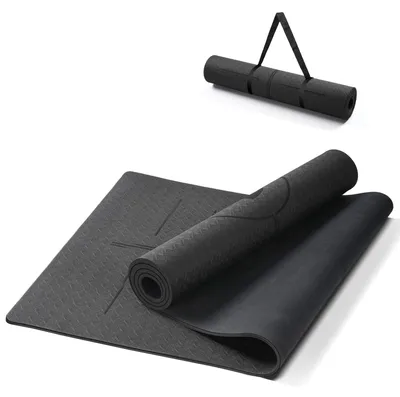 Imagen del producto de Esterilla para yoga antideslizante, de 190x68x0,8 cm, ideal para yoga y fitness