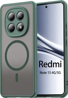 Produktbild von betterfon Matt Case für Xiaomi Redmi Note 15 (4G / 5G) / Poco M8 5G, Handyhülle, Schutzhülle, Kratzfest, Matt- Grün