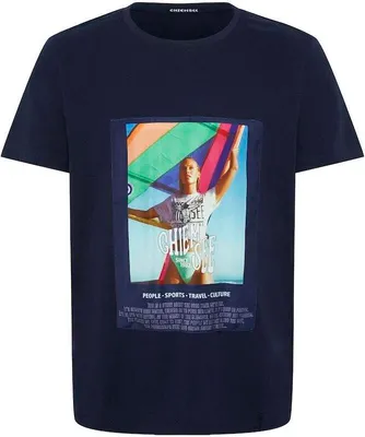 Produktbild von CHIEMSEE MEN T-SHIRT REGULAR FIT Herren T-Shirt, Größe:M, Farbe:Night Sky