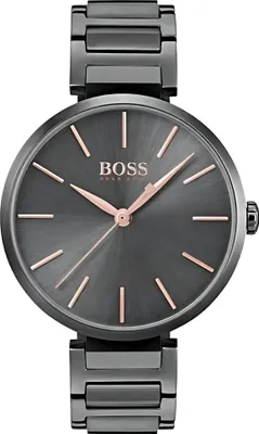 Produktbild von Hugo Boss Damenuhr Edelstahl anthrazit