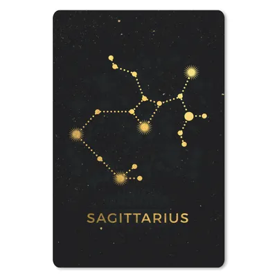 Produktbild von MuchoWow® Mauspad Mousepad Tierkreiszeichen - Schütze - Astrologie 40x60 cm - Mousepads - Maus Mat - Pad - Mausunterlage - Schreibtisch Accesoire