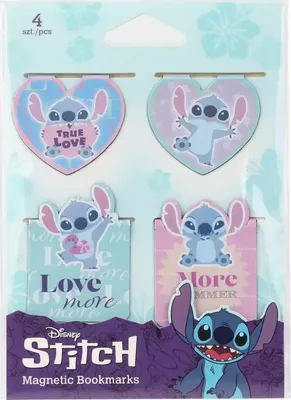 Produktbild von Magnetische Lesezeichen Disney Fashion Stitch Muster 2 opk.4 mix 2024