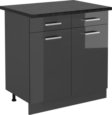 Immagine prodotto di Mobiletto base per cucina Vicco R-Line Antracite lucido 80 cm , PL Antracite, Model 54135